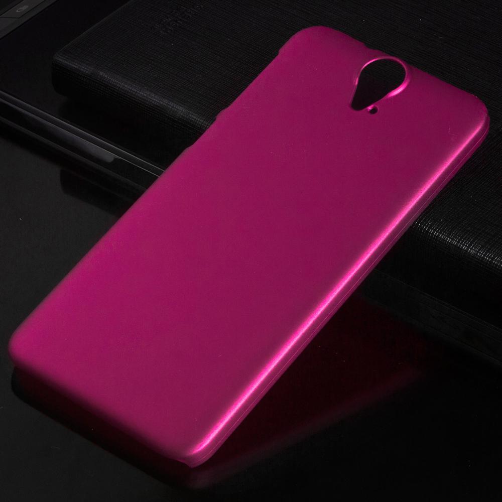 Matte Plastic Coque Cover 5.5For Htc One E9 Plus Case For Htc One E9 Plus Phone Back Coque Cover Case: Rose red