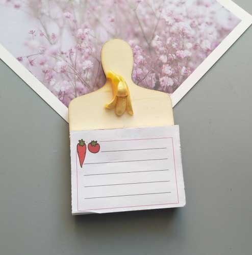 Handleliste kjøleskap magnet magnet kalender legge igjen en melding kjøleskap klistremerke post-den tavle tavle notater magnetisk tavle: Banan