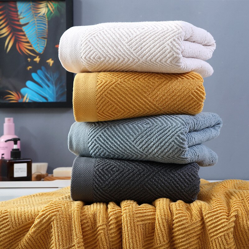 Toad 390g Thickened 100% Cotton Bath Towel for Adults Travel Home Super Absorbent Face Bath Bathroom Spa Sauna Towels