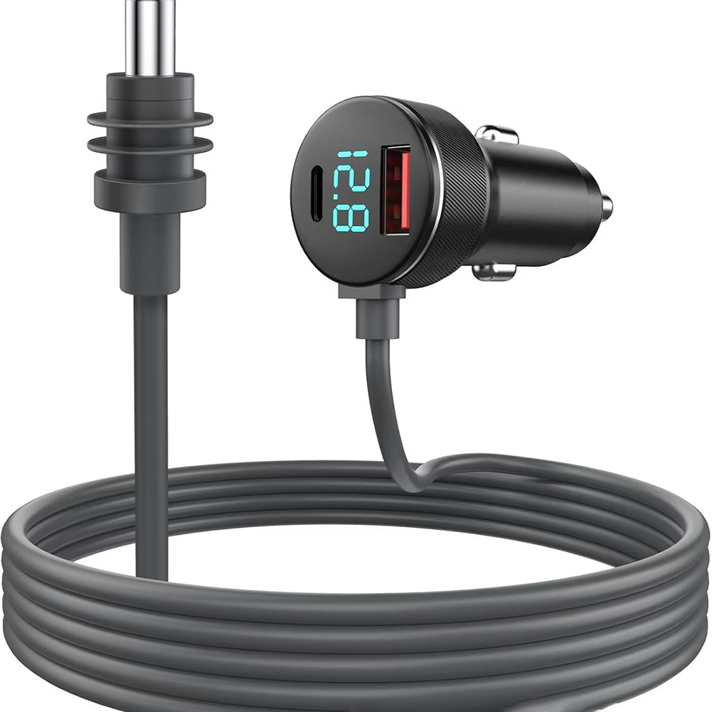 Für Starlink Mini-Stromkabel 12V-24V Cigarrete Feuerzeug-Adapter auf DC-Stromkabel PD-Kabel für Autos, LKWs, Wohnmobile ﻿: Black
