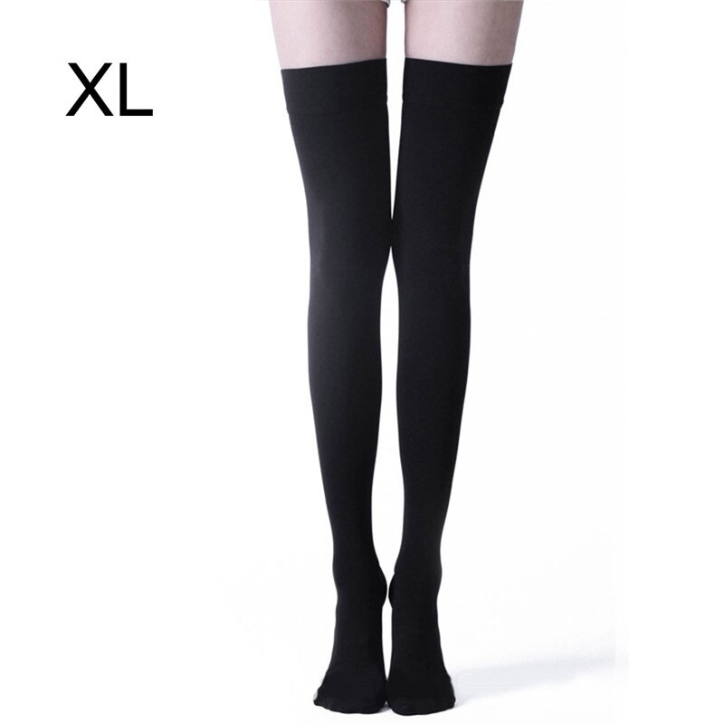 Frauen Brennen Fett Reißverschluss Socken Funktionale Kompression Nehmen Dornröschen Bein Shapper Verhindern Krampfadern Socken: Schwarz 02 XL