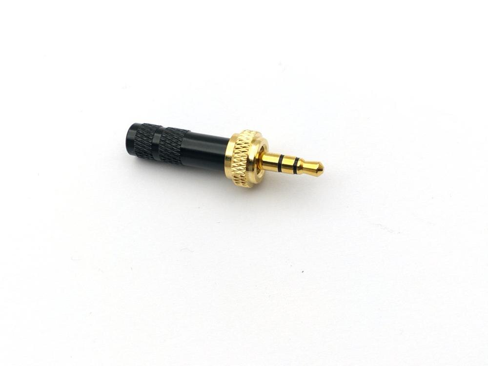 2pcs mini 3.5mm plug Screw Lock Stereo Jack Plug Soldering connectors