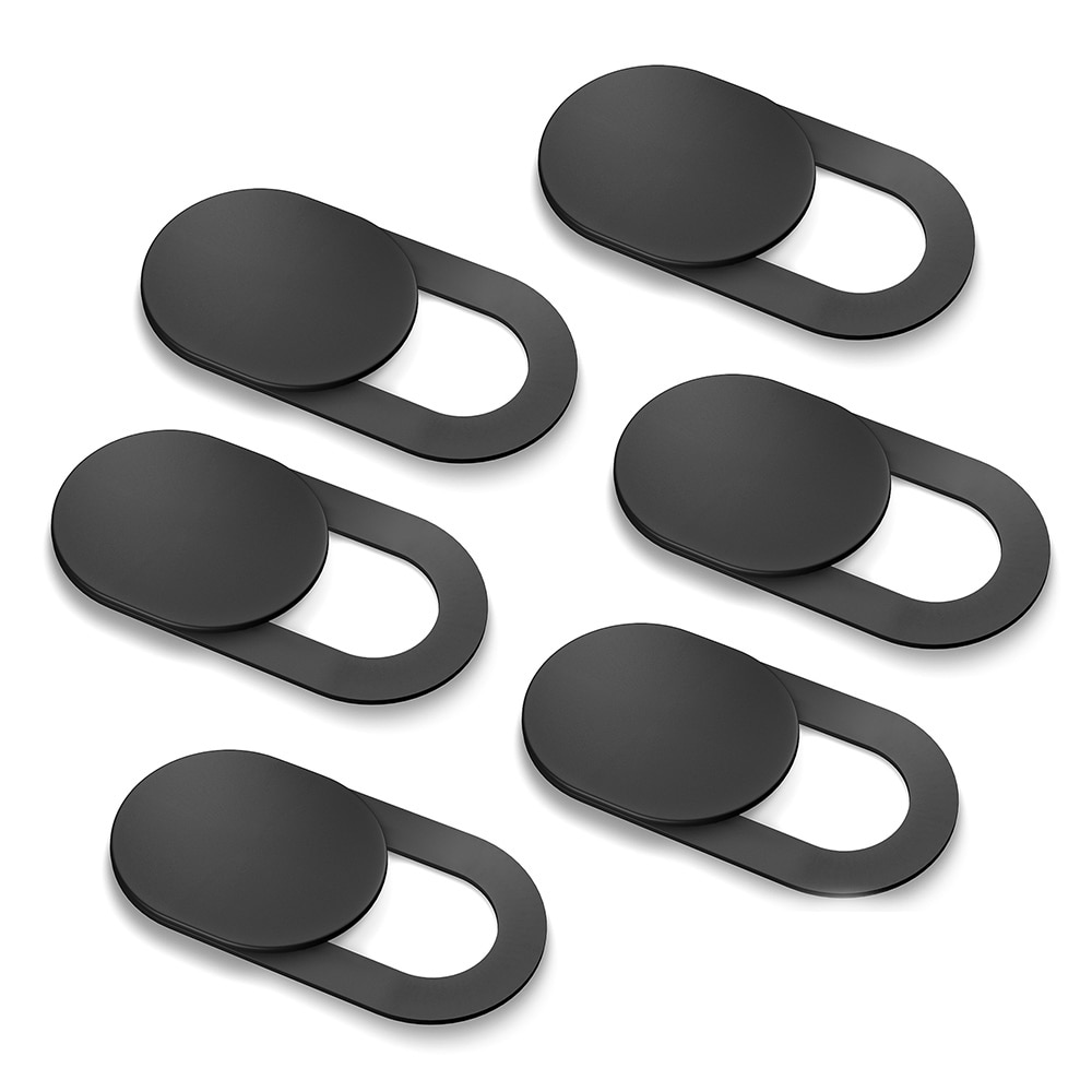 6 uds. Tapa Universal para WebCam imán de obturador deslizante cubierta de plástico para cámara Web portátil iPad PC Macbook Tablet pegatina de privacidad