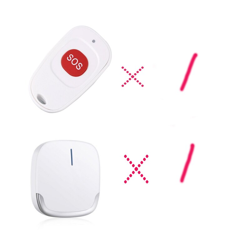 Wireless Calling System 433MHz SOS Button Emergency Panic Button For Old man Children Or Patient In Hostipal Nursing Home: 1-1