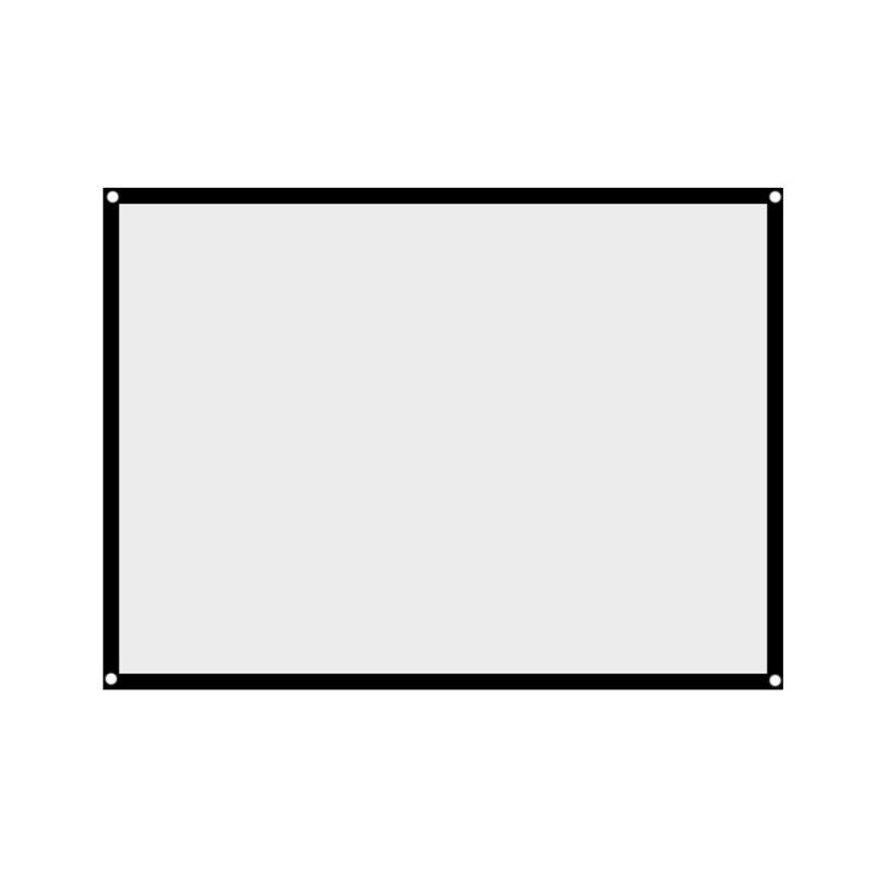 120 Inch 16:9 Portable Projector Screen HD Folding,Indoor Outdoor Movie Screen Gaming Office Home Cinema: 84