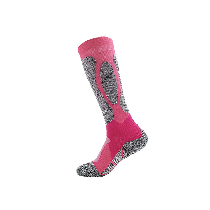 Professionele Ski Sokken Dikke Sport Antislip Duurzaam Skateboard Handdoek Bodem Sokken Goede Elasticiteit En Ademend Comfortabel: rose red