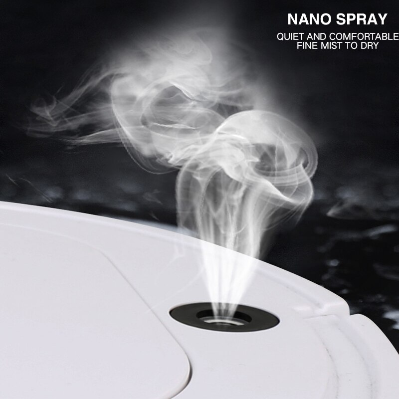 Disinfection Spray Robot Vacuum Cleaner Sweep&Wet Mopping Disinfection Floors&Carpet Washing Robot Vacuum Cleaner USB Charging