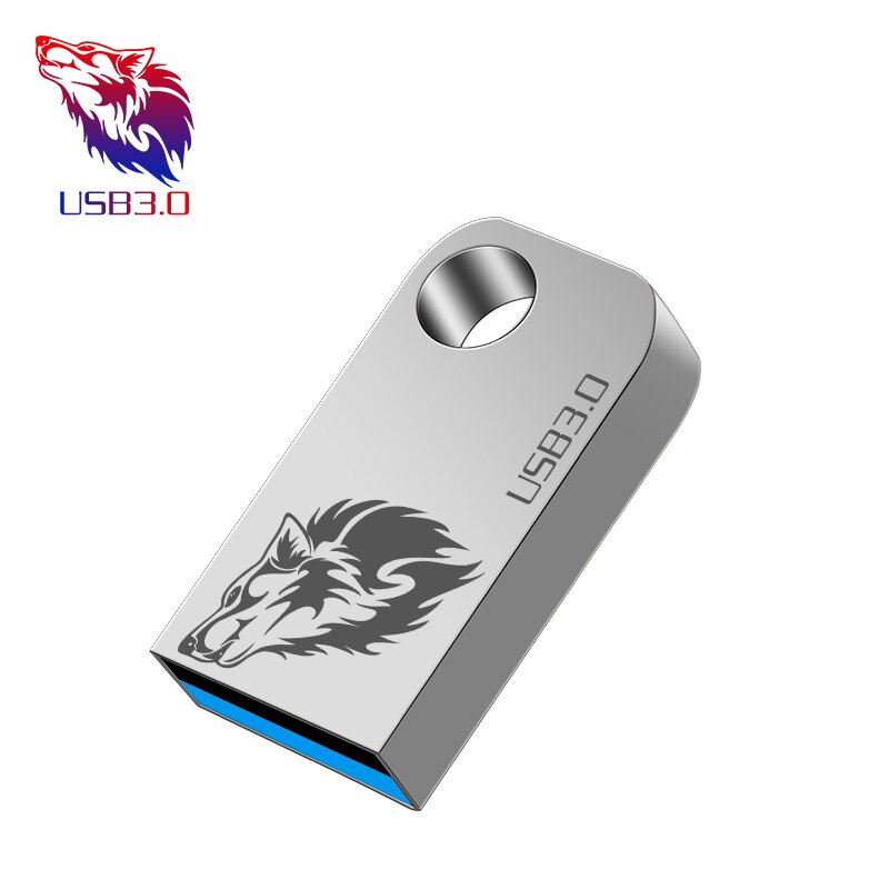 Metallo mini 32GB pendrive USB del metallo flash drive 4gb 8gb 16GB 32GB 64GB 128GB pen drive USB2.0 piccolo bastone di memoria U Disk cle usb: 256GB / silver