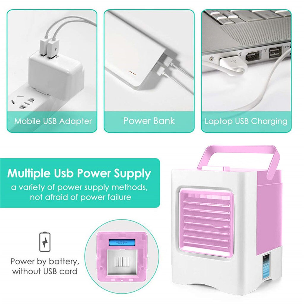 Mini Air Conditioner Desktop Charging 3 in 1 mini air cooler portable small air conditioner Air-conditioning Air Cooler Fan