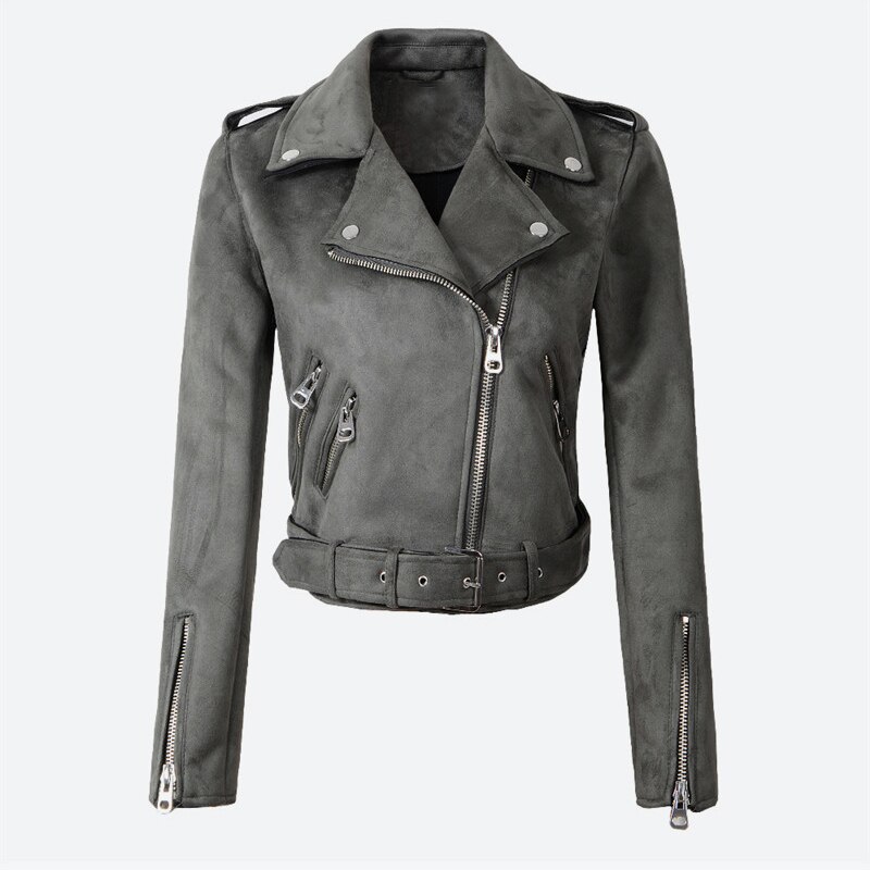 Mockajackor #39 damer kort motorcykelkappa dam biker faux pu jacka höst vinter jaqueta de couro