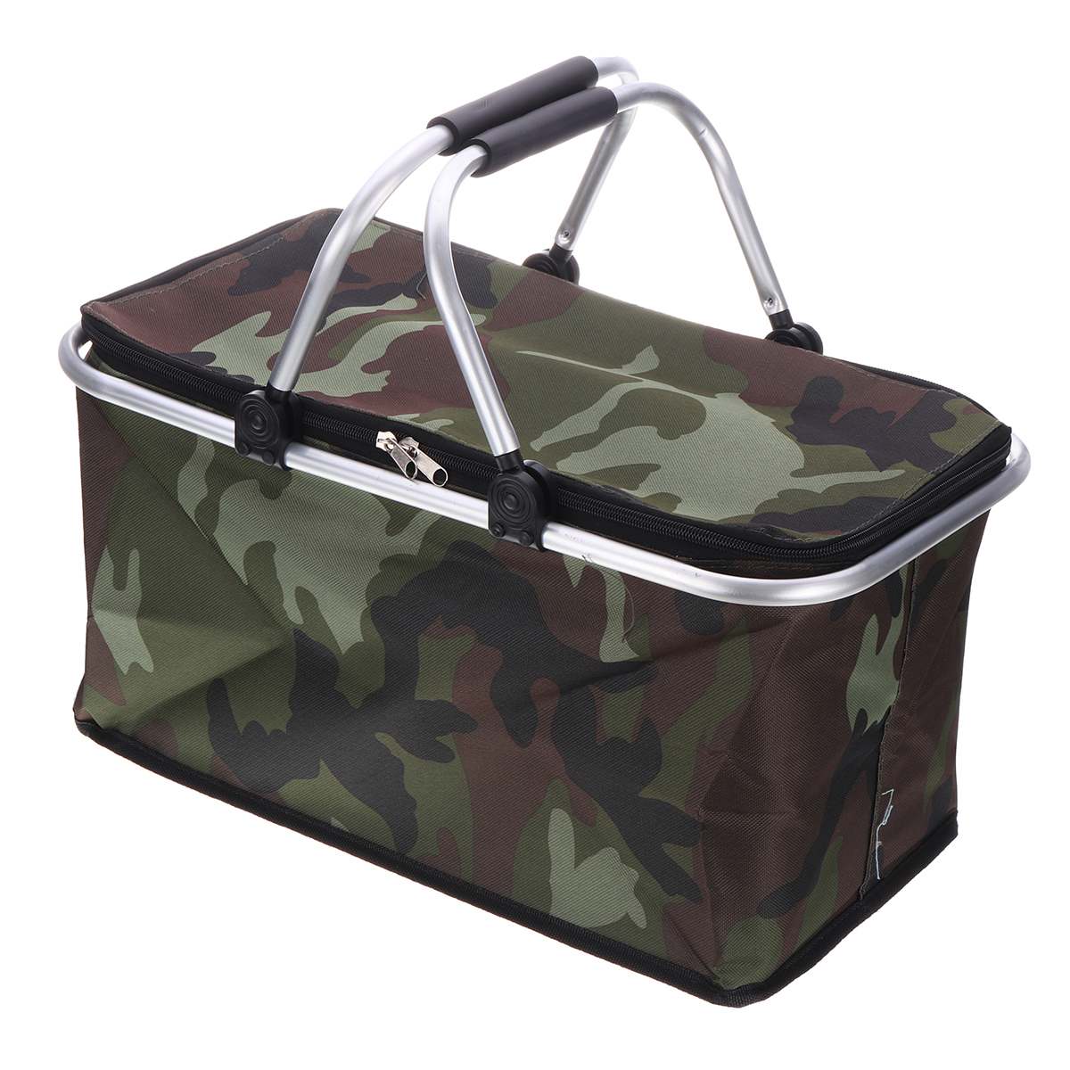 30L Opvouwbare Thermische Geïsoleerde Tas Koeltassen Pizza Eten Pizza Levering Picknick Opslag Houder Functionele Tas Opslag Mand: Army Green