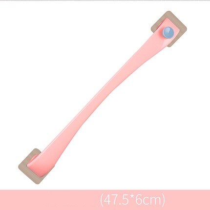 Zelfklevende Handdoek Hanger Rack Handdoek Houder Rekken Wall Mounted Badkamers Plank Wc-papier Houders Badkamer Hanger Organizer: A-Pink-L