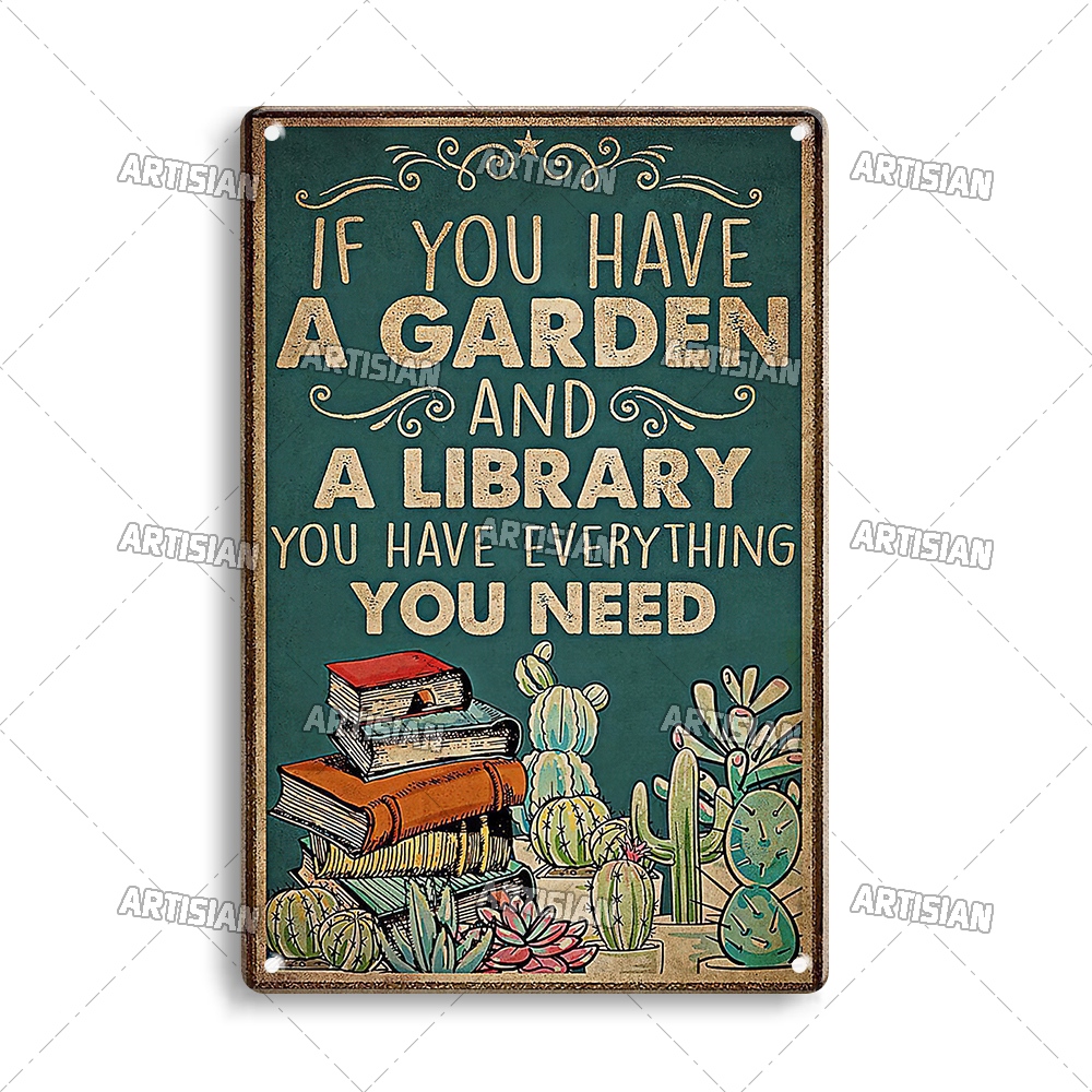 Artisian Tuin Metalen Poster Plant Tin Teken Meisje Decoratieve Plaque Wall Decor Garage Bar Pub Club Hotel Keuken Thuis Man cave: Light Grey