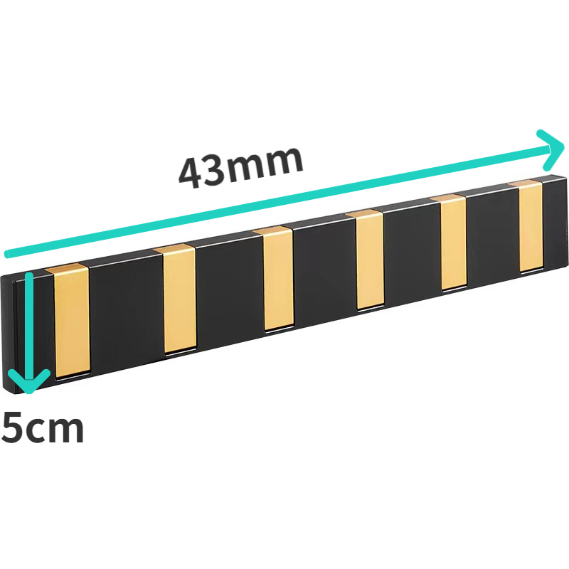 Zwart Gouden Robe Haken Vouwen Handdoek Hanger Installatie Muur Haken Coat Kleding Houder Voor Badkamer Keuken Slaapkamer Hal