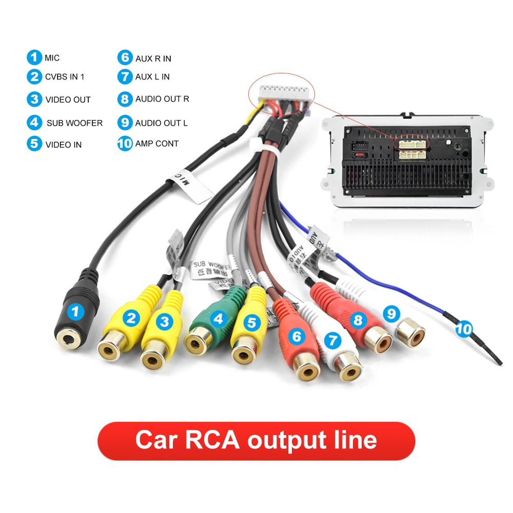 Radio Wiring Harness Adapter CAN Bus Decoder 16 Pin Plug to ISO Connector Car Android Cable for Peugeot 206 307 Citroën Xsara - 34