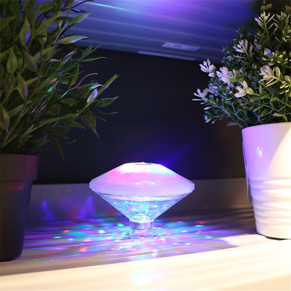 Ledet fjernstyret rgb nedsænket lys batteridrevet undersøisk natlampe udendørs vase skål havefest dekoration