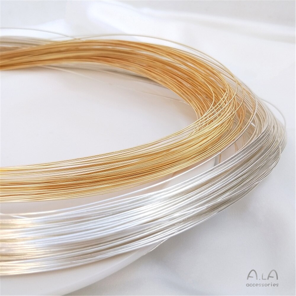 14K vergulde zachte draad niet peeling gouden draad handmatig opwinden diy eerste sieraden