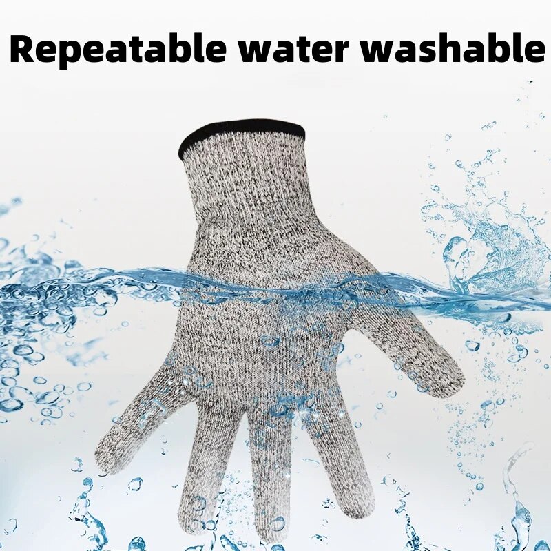 Un par de guantes anticorte, fábrica de vidrio, cocina, pesca, vidrio especial, antiarañazos, corte con cuchillo, guantes antipuñaladas