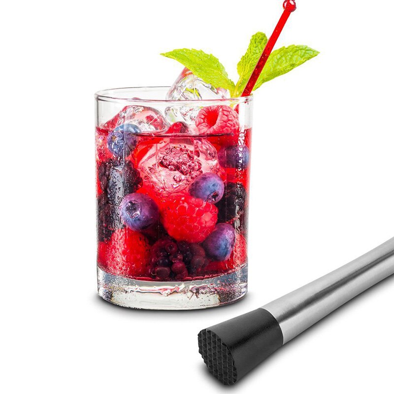 Barra de trituración de hielo de acero inoxidable, multifunción, cóctel, Swizzle, jugo de limón, libras, barras de presión, martillo de hielo triturado, herramientas para Bar