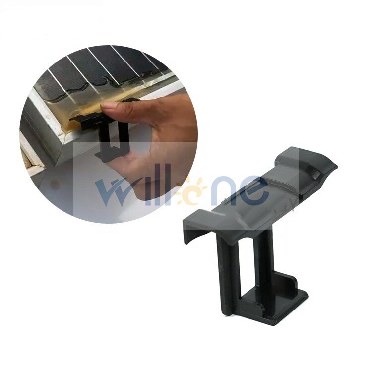 Clip pour panneaux photovoltaïques, 60 pièces, évacuation automatique de l&#39;eau, élimine la poussière d&#39;eau stationnaire, pour panneau solaire, épaisseur du cadre 35mm 40mm