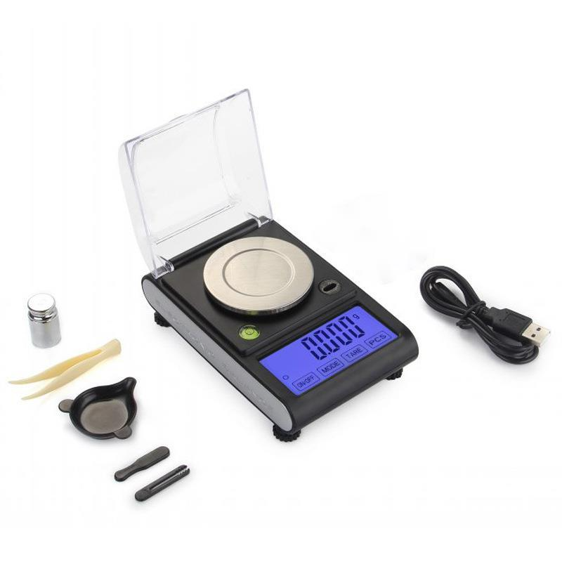 0.001g Digital Scale Electronic Scales Jewelry Scale Precision Diamond Scale Accurate Gram Scale Counting Weight Kitchen Scale: Default Title