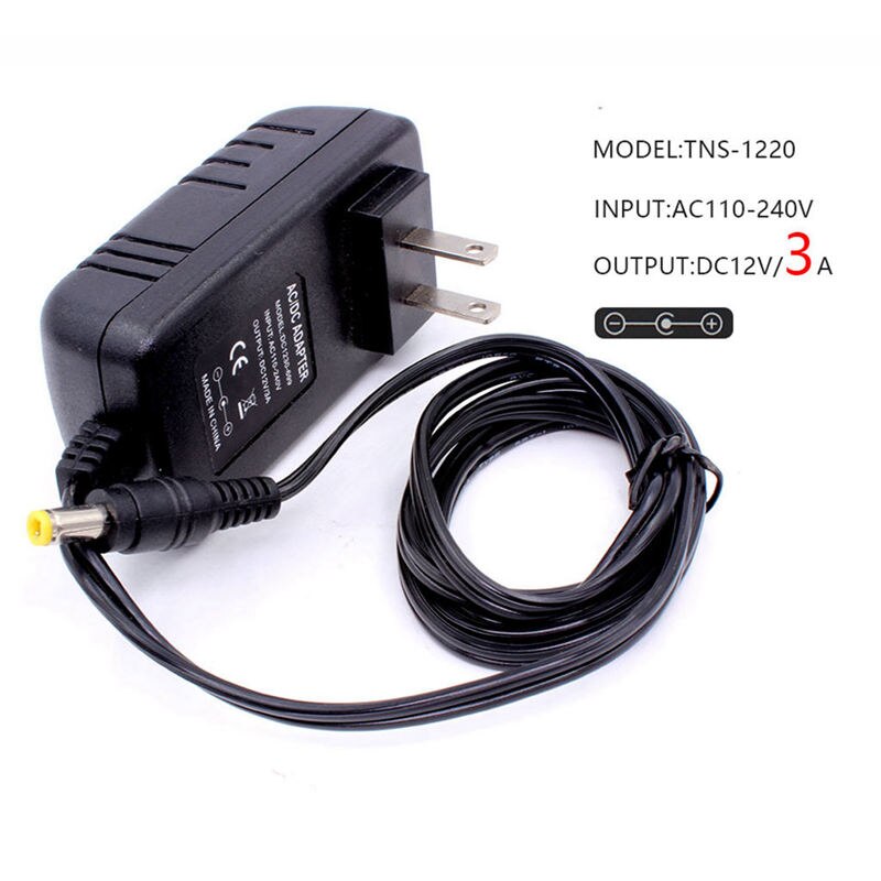 Ac/Dc 12V 2A 24W Voeding Adapter Transformator Voor 5050 3528 Led Strip Licht Us Plug