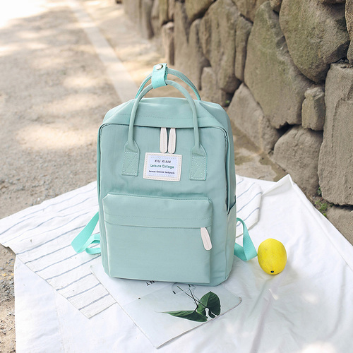 Campus Women Backpack School Bag for girls Shoulder Bag Canvas Female Bagpack Laptop Back Packs Nylon Backpack Bolsas Mochila: Green