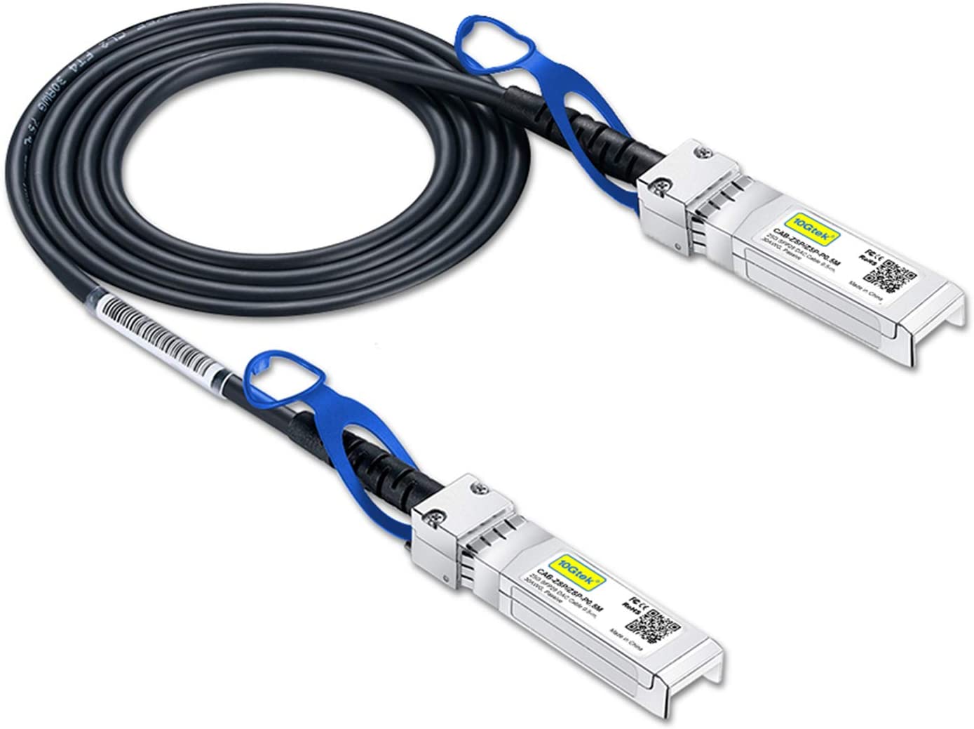 25G SFP28 SFP + DAC Câble-25GBASE-CR SFP28 à SFP28 Passif Cuivre à connexion Directe Twinax pour Cisco SFP-H25GB-CU1M