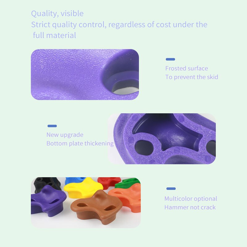 Wall Stone Plastic Climbing Grips Climbing Rock Grips Can Accommodate Rock Climbing Playgrounds To Hold Backyard Toys Assorted