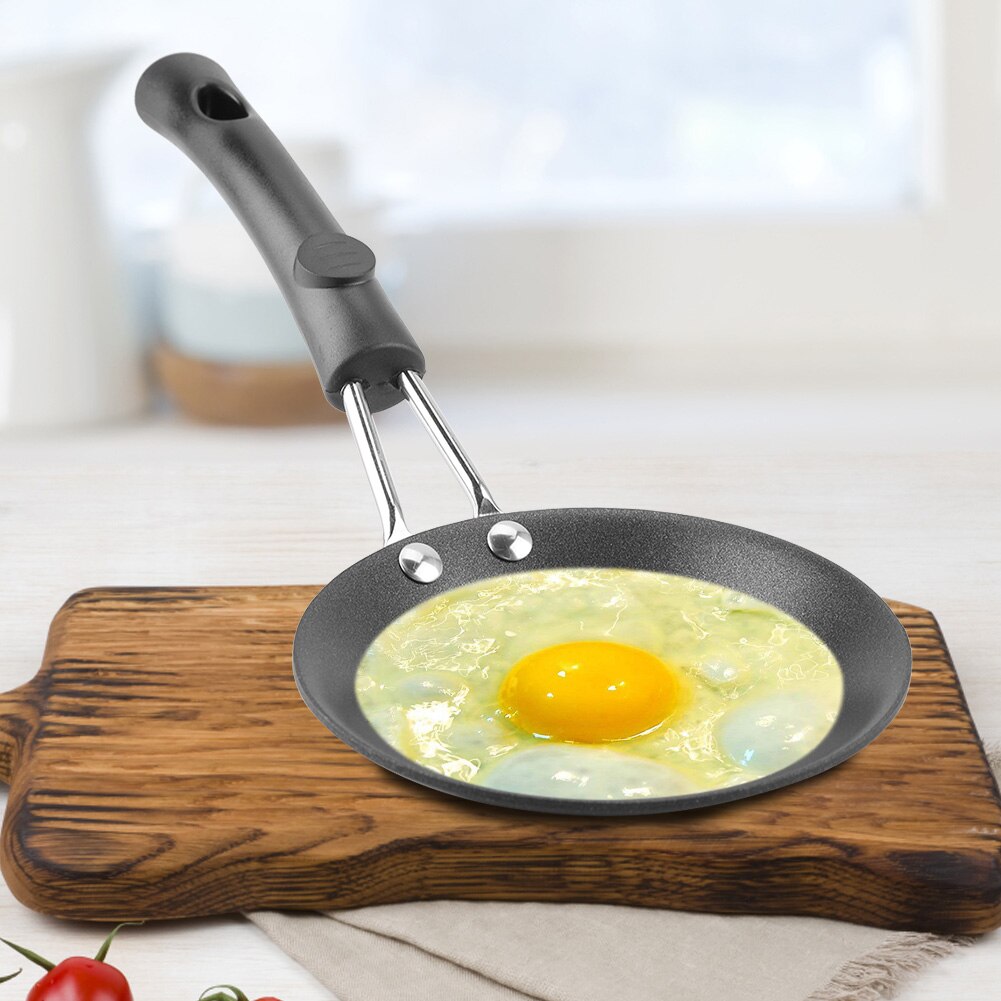Sød mini stegepande pocheret æg model husholdningspande lille wok køkkenkomfur