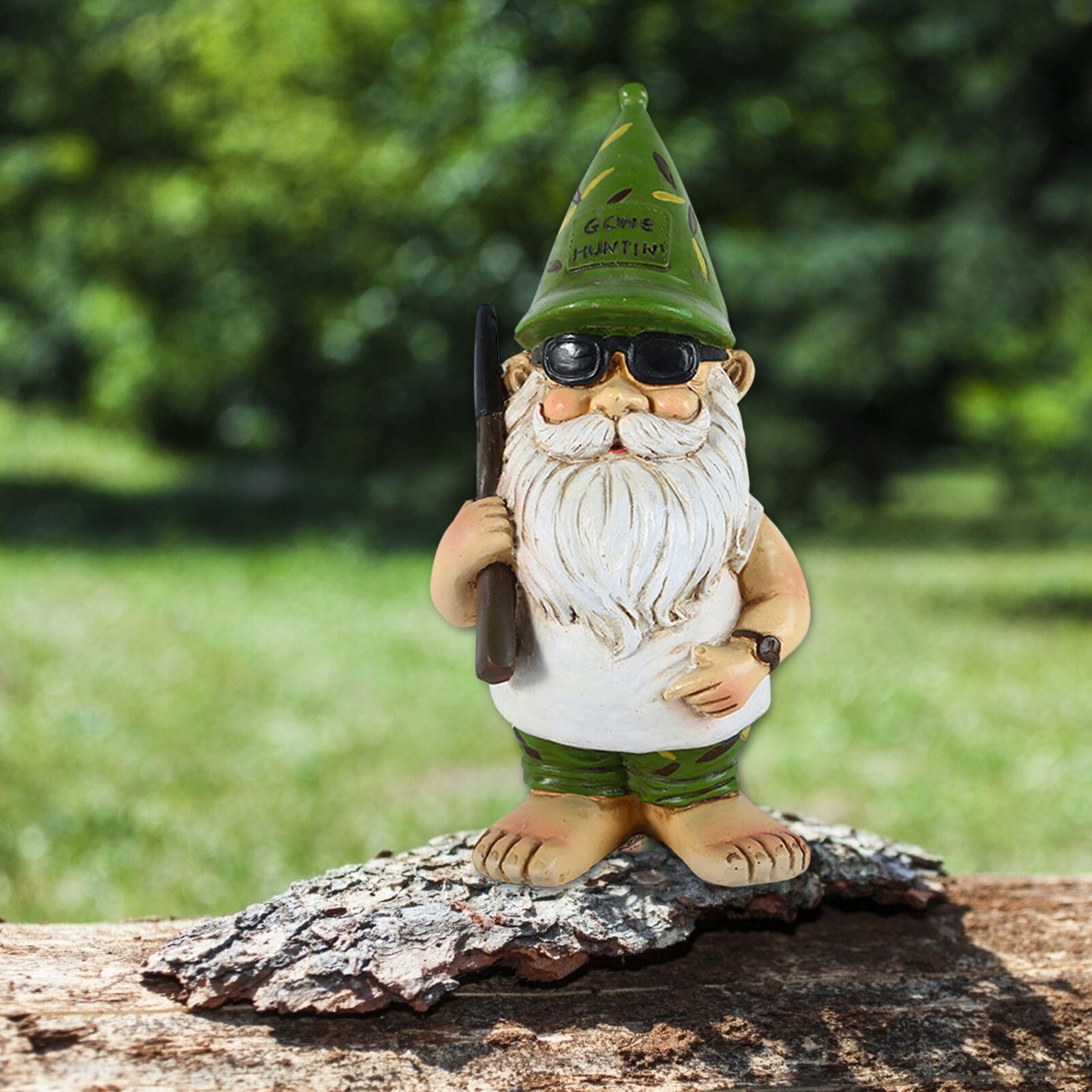 Funny Resin Garden Gnome Statue Cute Christmas Figurines Naughty Gnome Cartoon Crafts Old Man Lawn Yard Decor