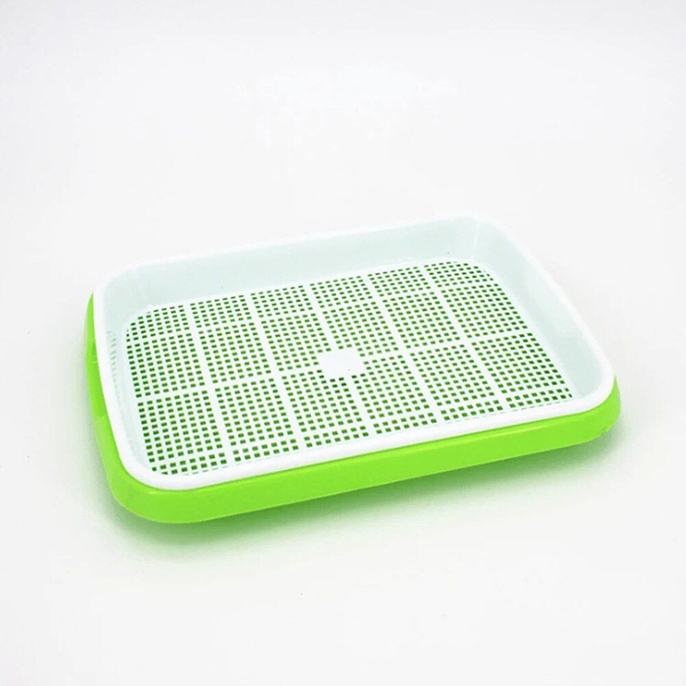 Seedling Tray Double-layer Plant Growing Basket Holder Hydroponic Flower Soil-Free Nursery Pots Plastic Tray for Home Garden