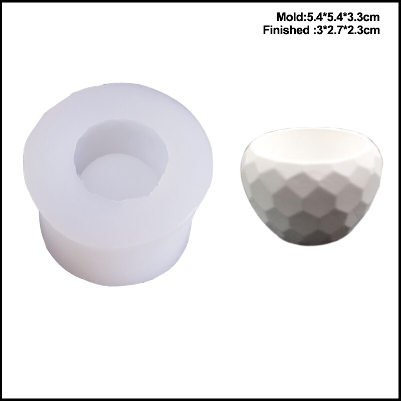 7 store uv-harpiks silikonesæbeforme til urtepotte beton & cement sukkulent plantebeholder lys epoxygips lerformc 389: -en