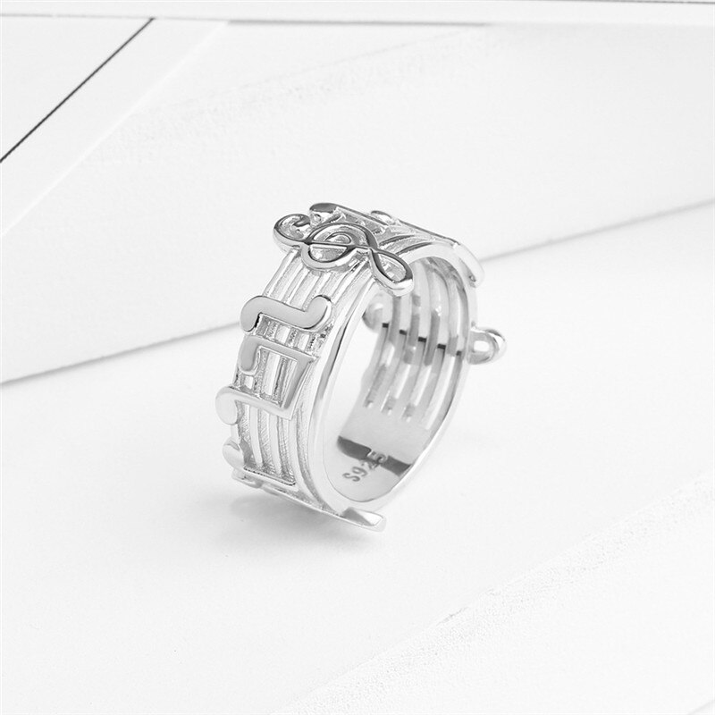 Musical Hinweis Ring Hohl Musical Symbol Ring Schmuck Für Weibliche Musik Liebhaber Hochzeit Party Musik Ring Beste