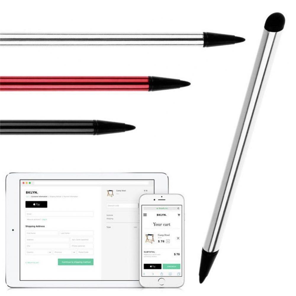 Universele 2 Stuks Capacitieve Pen Touch Screen Stylus Potlood Voor Iphone/Samsung/Ipad Tablet Multifunctionele Touchscreen Pen