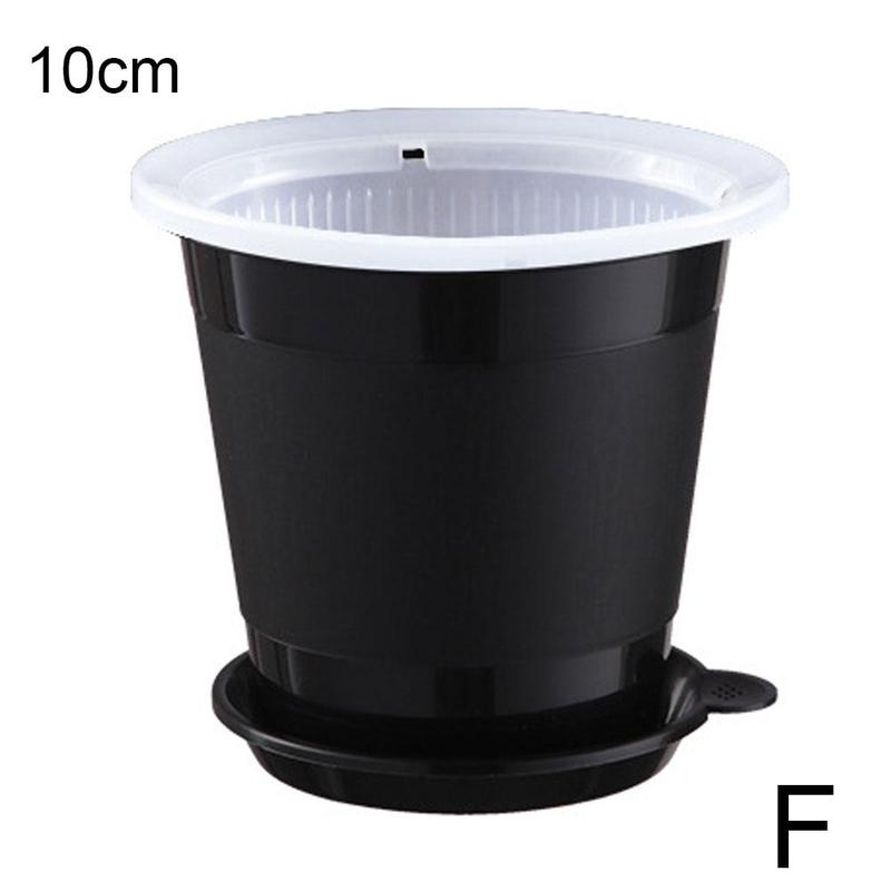 Vasi per orchidee in plastica trasparente da 10cm/12cm/15cm con fori funzione di potatura dell'aria e fessure per la crescita delle radici vaso da fiori in plastica: F