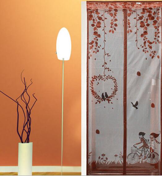 80/90x210cm Mute Magnet Mosquito Door Net Summer mosquito free Mesh magnetic Curtain Polyester Door Screen