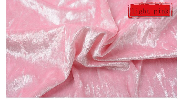 Tissus en velours doré 100x160cm | Tissu pour vêtements, bricolage, patchwork de couture, tissu fait main: light pink