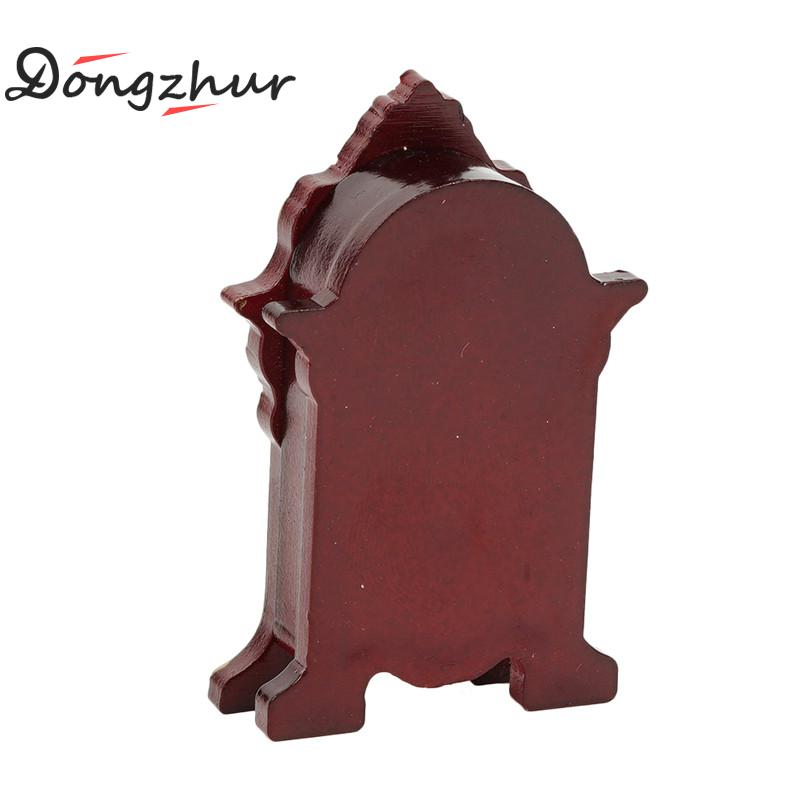 Dongzhur Vintage Mini Klok Poppenhuisminiaturen Kast Accessoires Huis Meubels Poppen Haard Van De Top WWP1266 L9O6