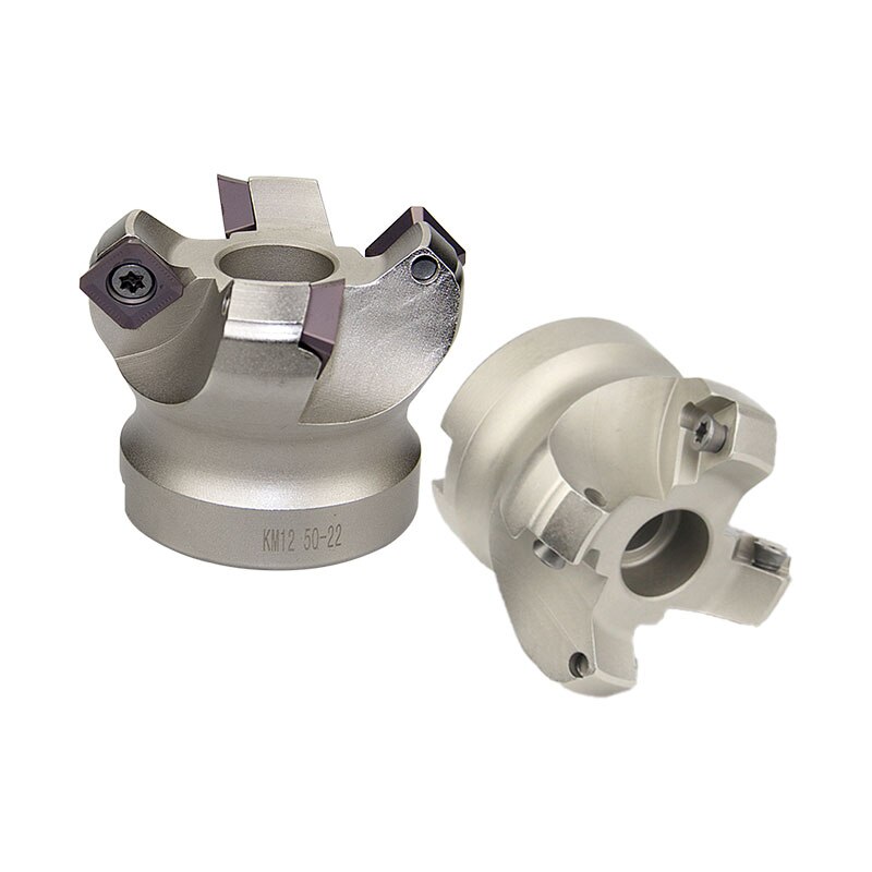 KM12 45 Degree Cutting Adapter 50/63/80/100mm Indexable Solid Carbide Insert SEKT1204 CNC Lathe Machine Face Milling Cutter Head