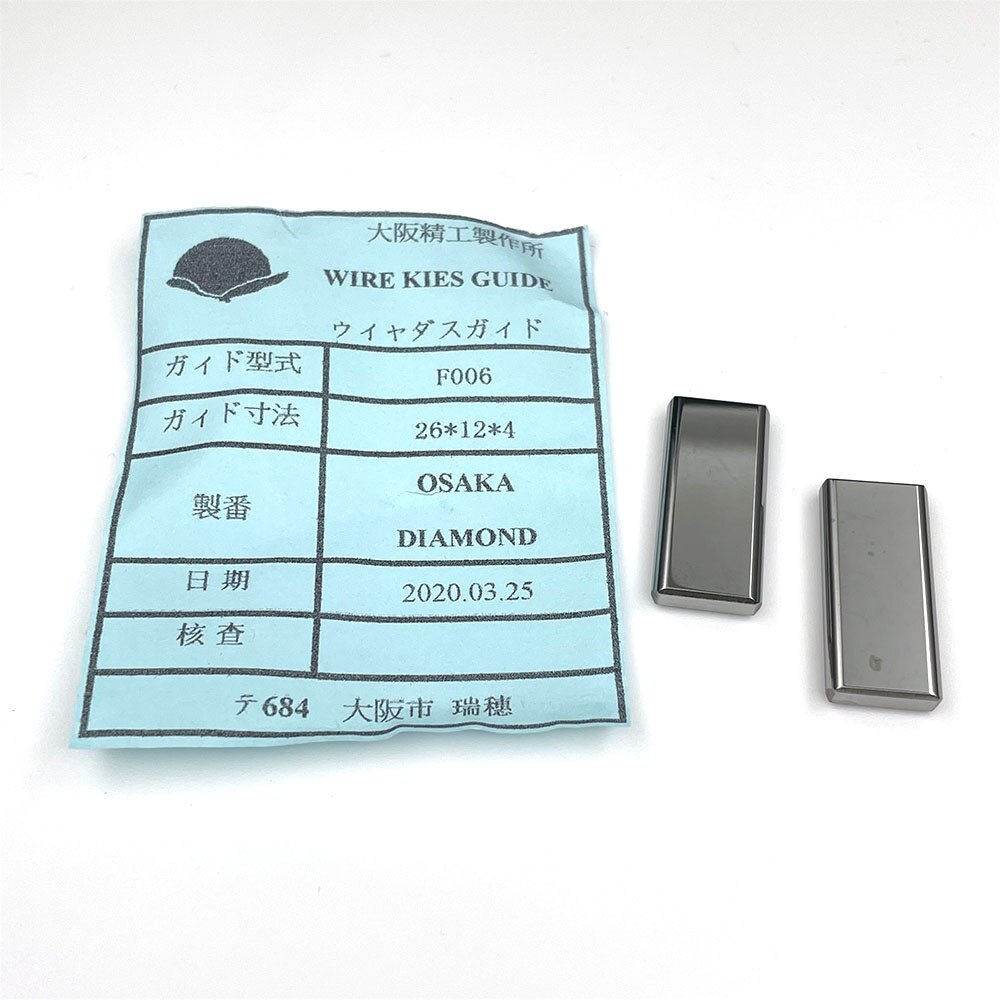 Fanuc strømtilførsel kontakt wolframcarbid  f006 26*12*4mm original kode  a290-8101-x750 til fanuc wedm lavhastigheds maskine