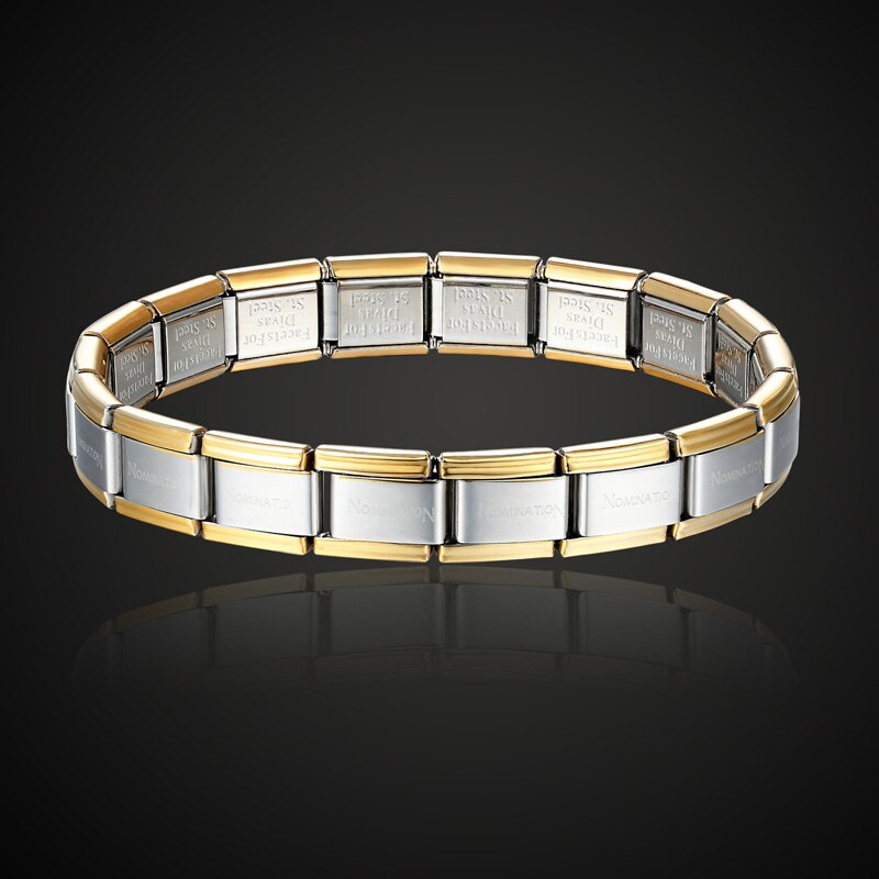Zlxgirl Namination Sieraden Populaire Stijl Roestvrij Stalen Armband Brief En Stretch Mode Mannen Armbanden Vrouwen: 007