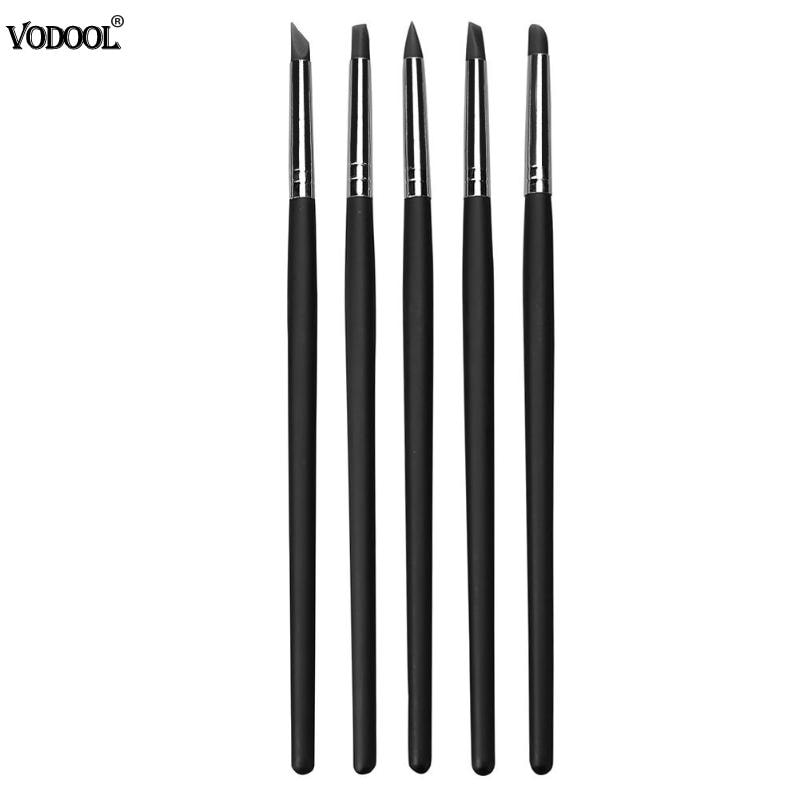 5 Pcs Polymer Clay Tools Carving Craft Brush Pottery Tools Clay Sculpture Nail Art Tools Pottery Ceramics Tool Color Shapers: 02
