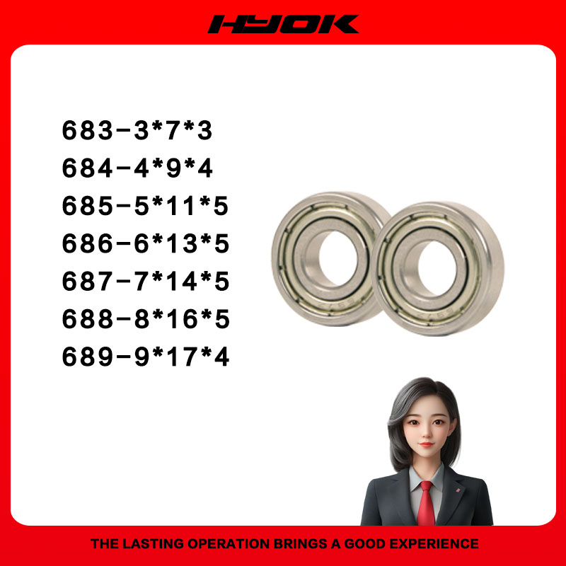 Mini roulements 681 682 683 684 685 686 687 688 689 ZZ, 10 pièces, 30 pièces, 50 pièces