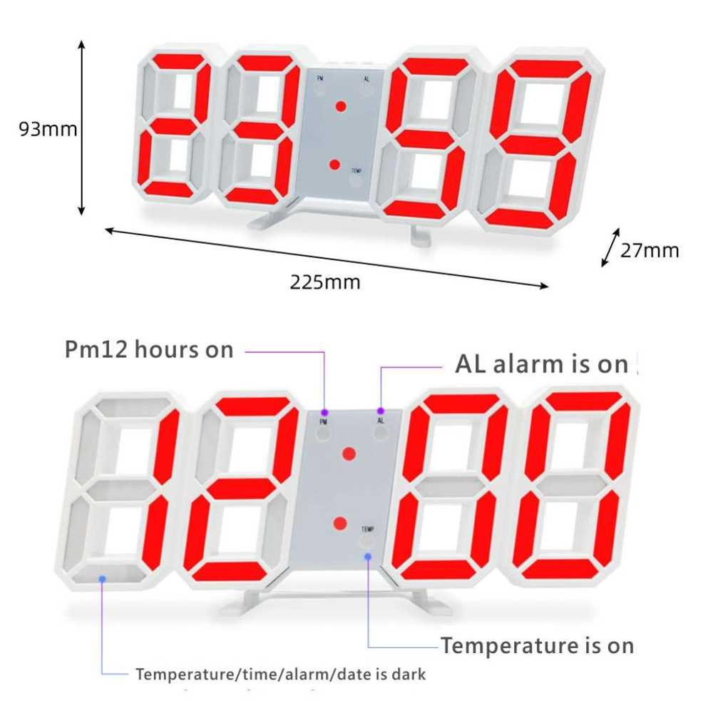 Tafel Klokken Led Digitale Wekker Digitale Klok Bureauklok Nachtkastje Wandklok Decoratieve Tafel Klok Met Thermometer