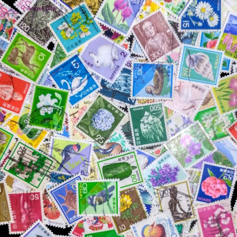 100 Stks/partij Japanse Mix Gewone en Commemorative Postzegels Alle Verschillende In Goede Staat Voor Collectie