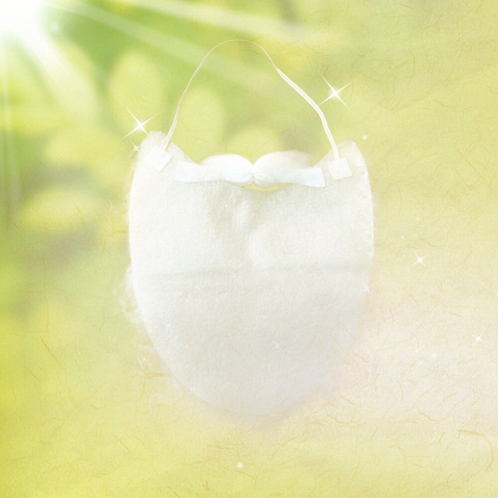 1pc Xmas Santa Claus Curly Wig and Beard for Christmas Performance Props Beard (White)