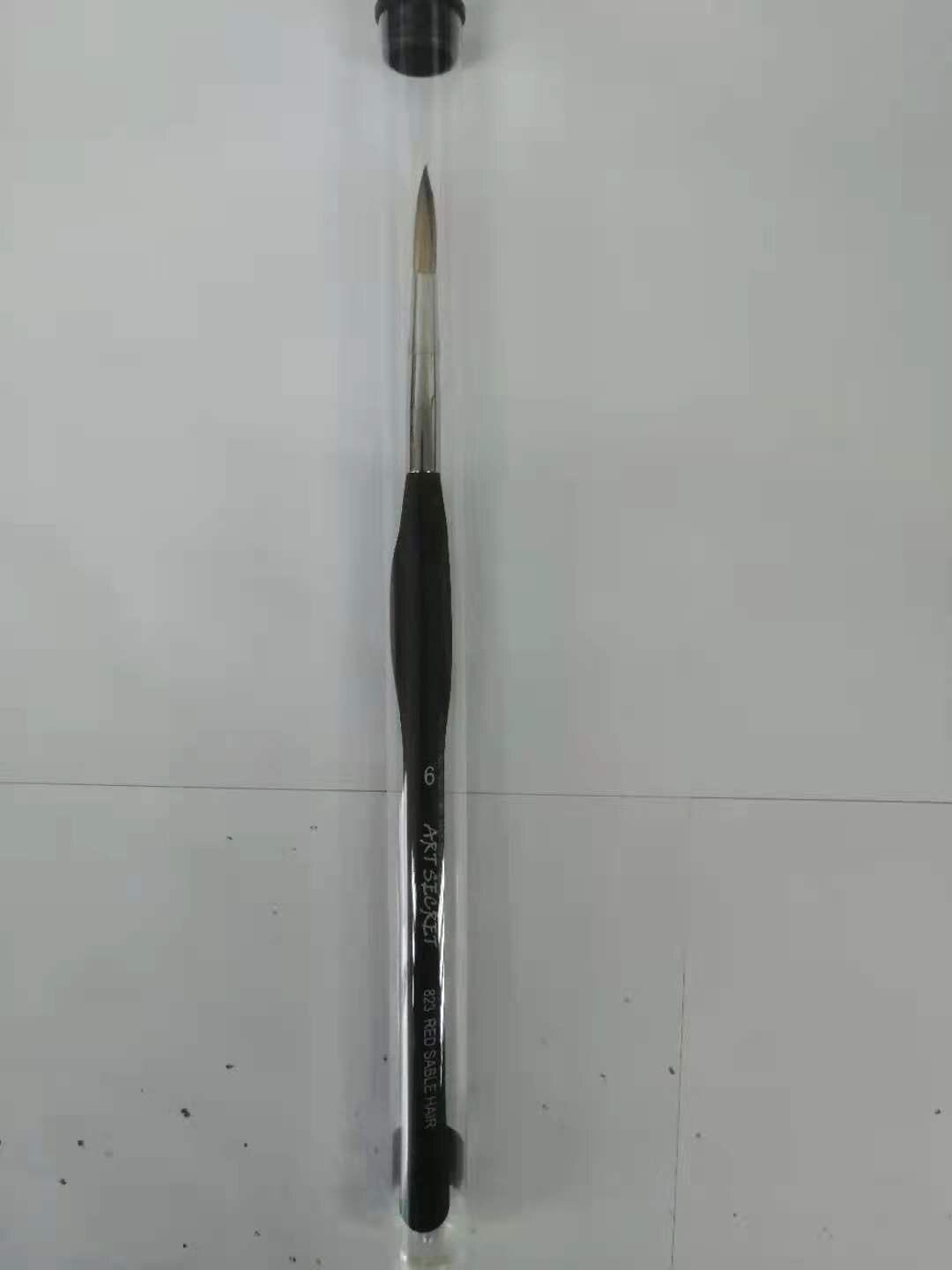 ArtSecret di alta qualità nuovo arrivo 823 capelli di zibellino rosso pennello per pittura ad acquerello manico in plastica nera penna per artista d'arte per disegno: Blu