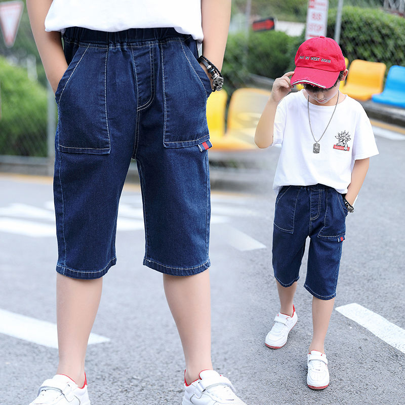 Denim Shorts for Kid Boys Jean Short Summer Casual Short Children Jean Pants for Boys Sport Pant Student Trousers for Teen