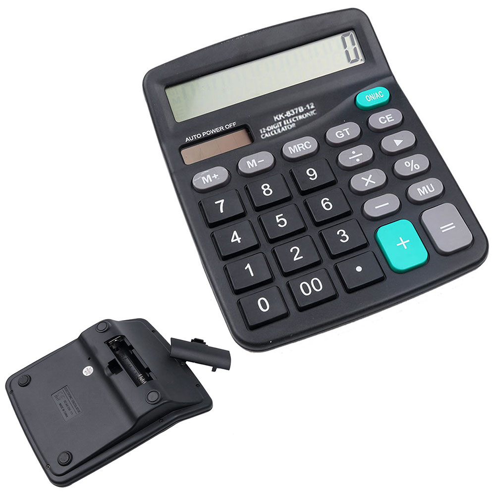Office Finance Calculator Calculate Commercial Tool Battery Powered 12 Digit Electronic Calculatory Calculator 147*118MM